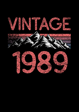 Birthday mountain Vintage