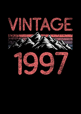 Birthday mountain Vintage