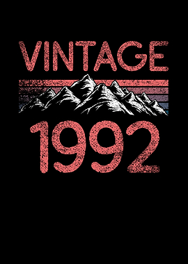Birthday mountain Vintage