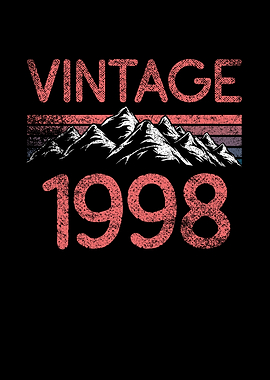 Birthday mountain Vintage