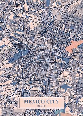 Mexico City Breezy Map