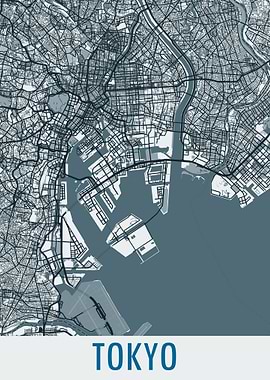 Tokyo City Map Japan