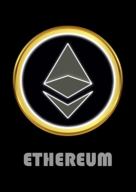 Ethereum Symbol Gold