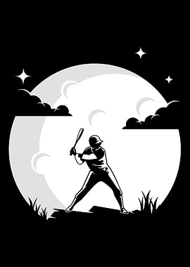 Baseball Moon Baseball Spo