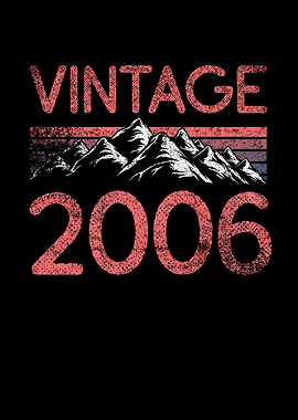Birthday mountain Vintage