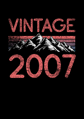 Birthday mountain Vintage