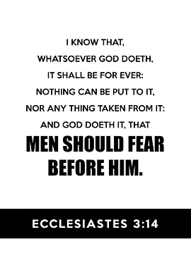 Ecclesiastes 3 14