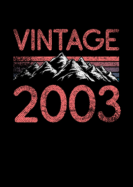 Birthday mountain Vintage