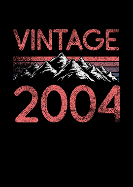 Birthday mountain Vintage