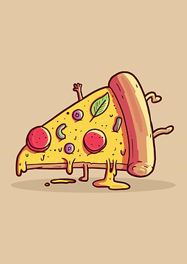 Poster Illustration Pizza