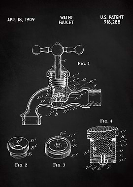 WATER FAUCET CHALK