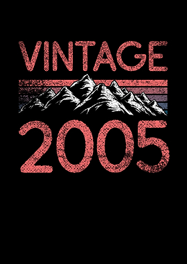 Birthday mountain Vintage