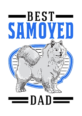 Best Samoyed Dad Sled Dog