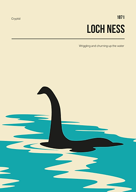 Loch Ness Nessie Poster