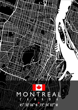 MONTREAL MAP CANADA
