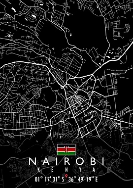 NAIROBI MAP KENYA