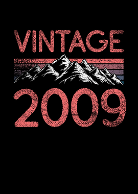 Birthday mountain Vintage