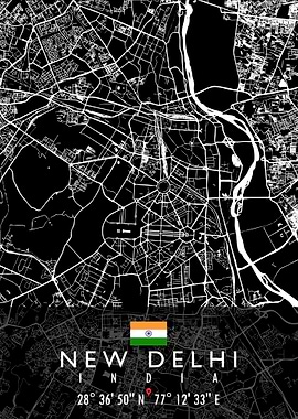 NEW DELHI MAP INDIA
