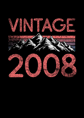 Birthday mountain Vintage