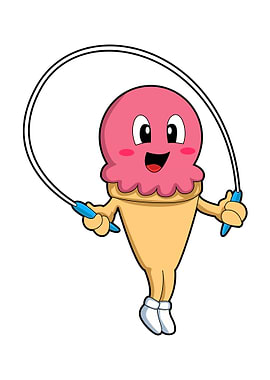 Ice cream Fitness Rope