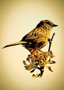 Colorful Perched Bird