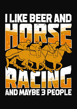 Beer And Horse Racing