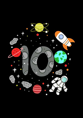 10th Birthday Astronaut