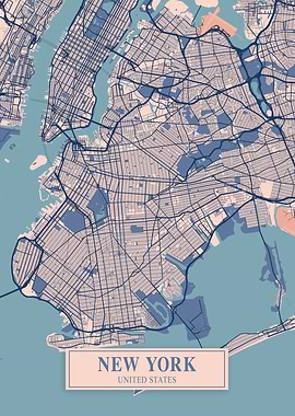 New York Breezy Map
