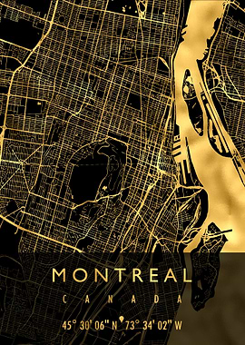 MONTREAL MAP CANADA