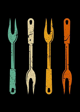 Vintage Meat Fork BBQ