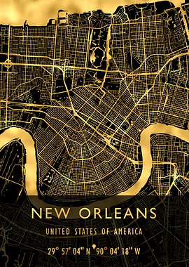 NEW ORLEANS MAP USA