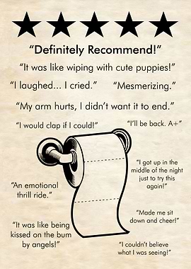 TOILET PAPER CRAFT 5 STARS