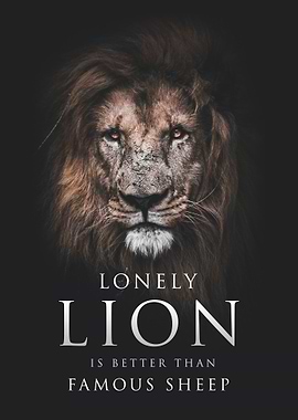 Lonely lion motivation