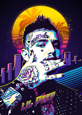 Lil peep Retro 80s
