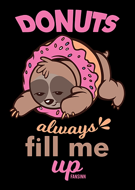 Sloth in a delicious donut