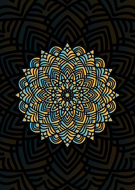 Multicolor Mandala Art