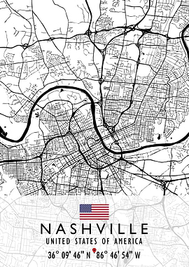 NASHVILLE MAP USA