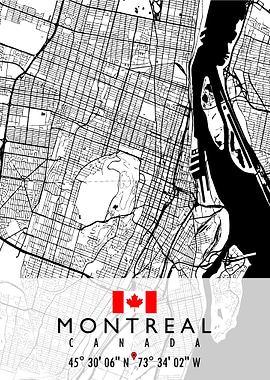 MONTREAL MAP CANADA