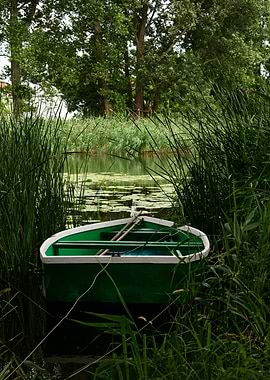 Green boat