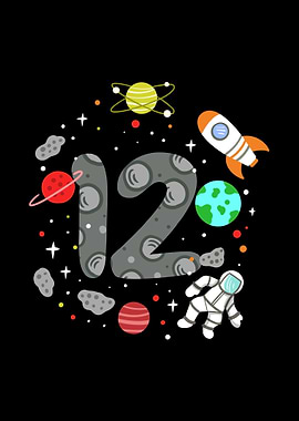 12th Birthday Astronaut