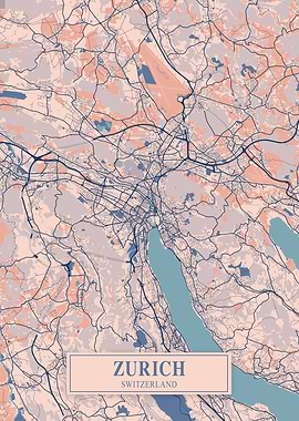 Zurich Breezy City Map