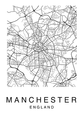 Manchester England Map