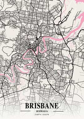 Brisbane Neapolitan Map