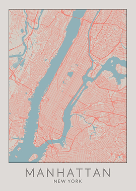 New York Manhattan Map
