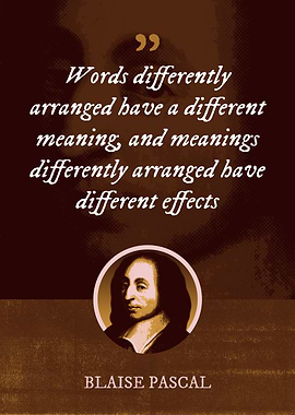 Words differently arranged
