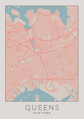 New York Queens Map
