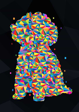 Toy Poodle Dog Pop Art