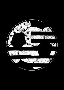 Soccer American Flag
