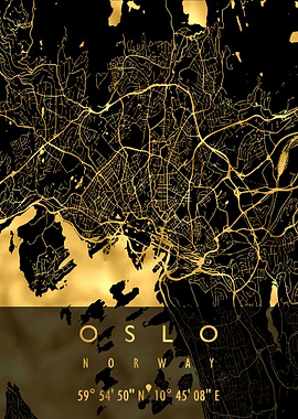 OSLO MAP NORWAY