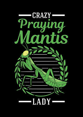 Crazy Praying Mantis Lady